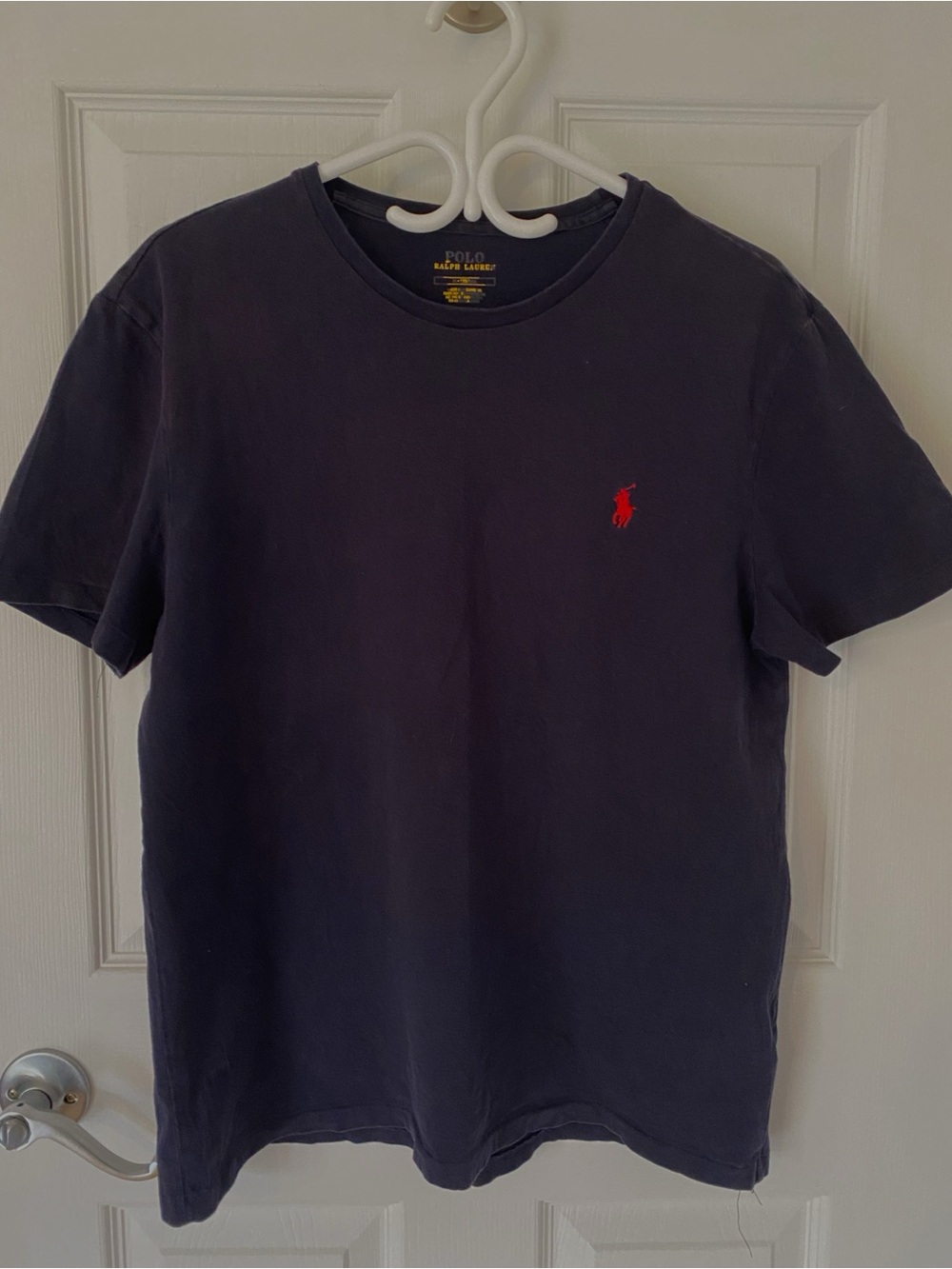Polo by Ralph Lauren Navy Short Sleeve Crewneck T-Shirt with Red Pony